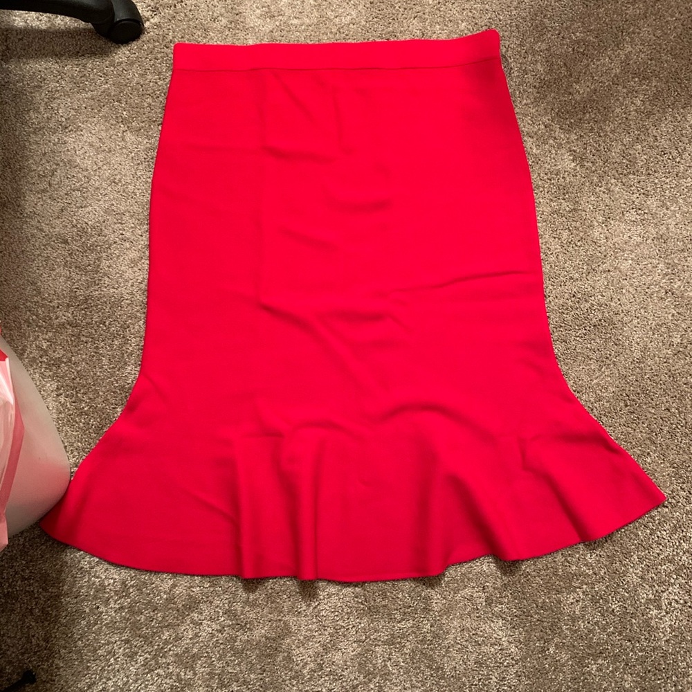 Red Eva mendes skirt